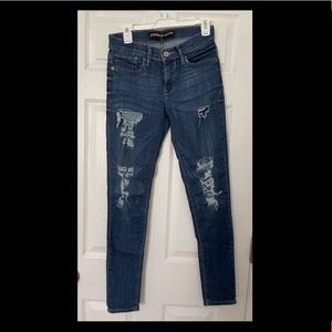 Express ripped jeans. Size 4R. Mid rise